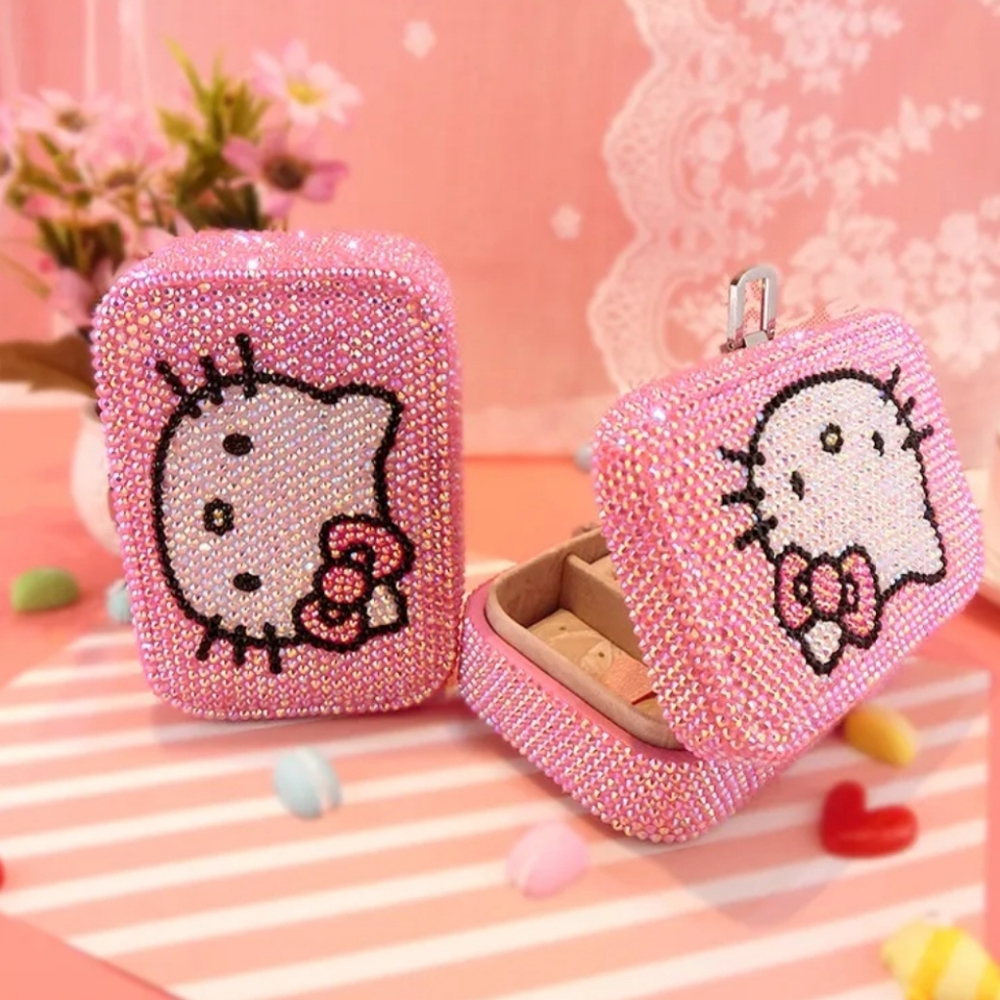 Hello Kitty Rhinestone Jewelry Box - Picture 8 of 15